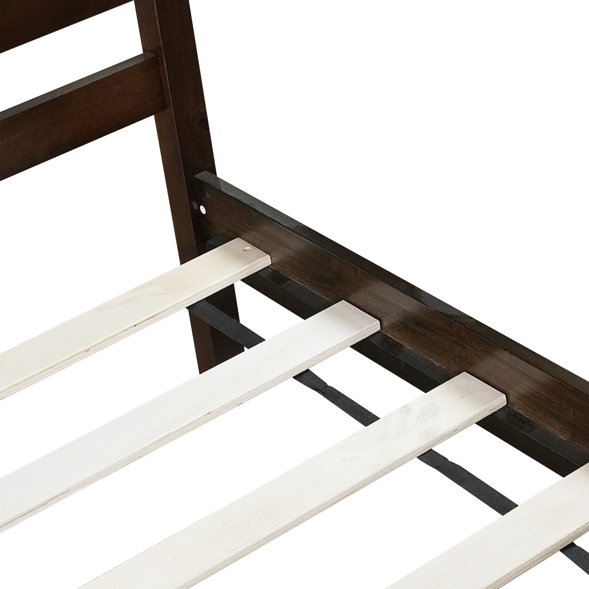 Twin Bed with Headboard and Footboard,Espresso